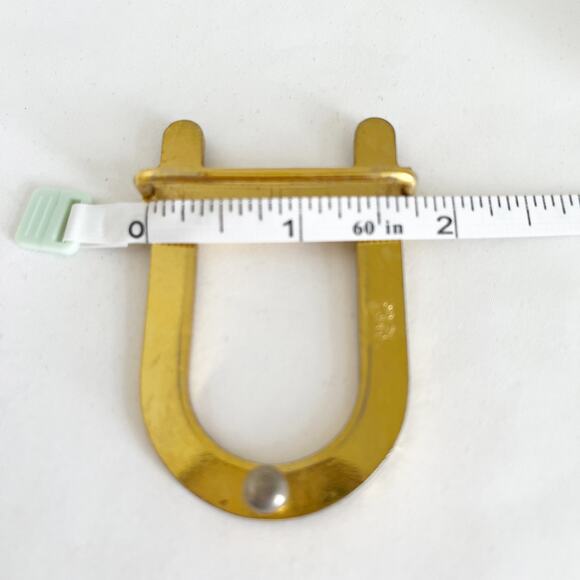 DIOR  Vintage Belt Buckle Gold Tone Black Enamel - Picture 7 of 10